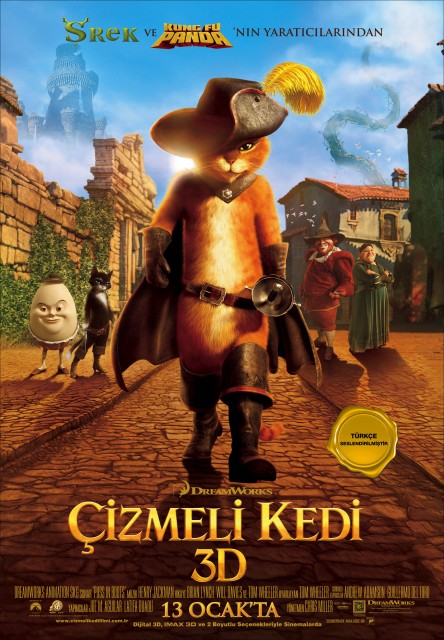 Çizmeli Kedi Türkçe Dublaj izle